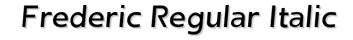 Frederic Regular Italic font
